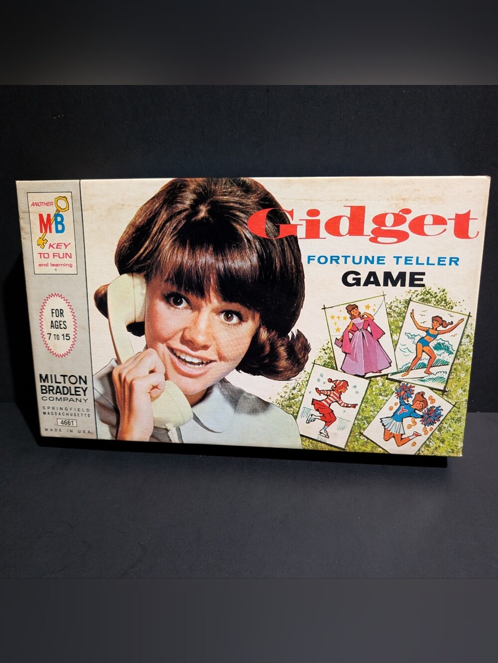 Gidget Fortune Teller Board Game Complete #4661 Sally Field Vtg 1965